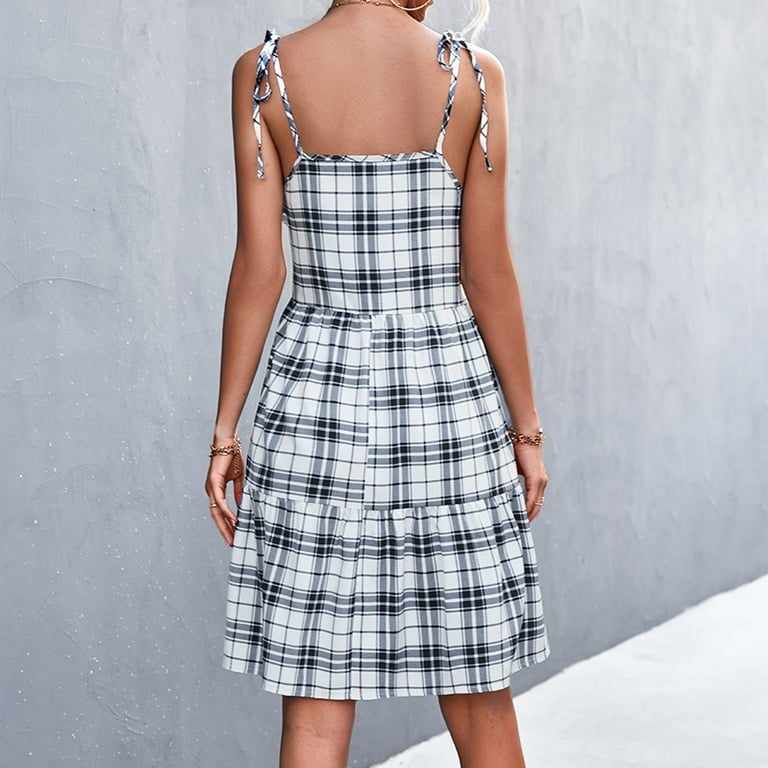 slim fit dress slacks RTA Valery Shirt Dress Oversized | Grey Plaid main image 0