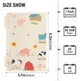 thumbnail image 3 of Haosy Pig Cow House Sun Notebooks 1-subject Journal 60 Sheets A5 College Ruled Paper Detachable Ring 8.3"x5.7", 3 of 8