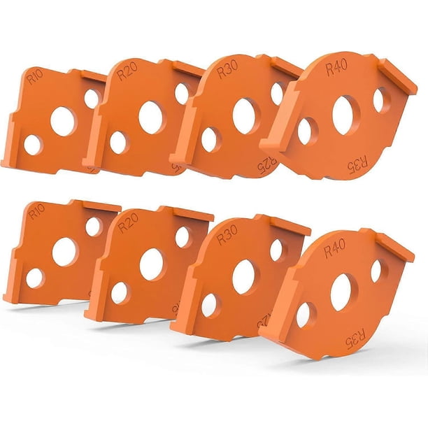 Radius Jig Router Templates Corner Radius Routing Templates, ABS+CNC high Hardness Processing Glue, Routing Rounded Corners Router Bit Templates, R5 R