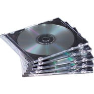 Compucessory, CCS55403, Slim CD/DVD Jewel Cases, 100, Assorted ...
