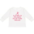 thumbnail image 3 of Inktastic Girls Cute Karate Martial Arts Girls Long Sleeve Toddler T-Shirt, 3 of 5