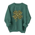 thumbnail image 2 of Xuyuer Women St Patricks Day Sweatshirts Lucky Clover Shenanigans Long Sleeve Round Neck Shamrock Coordinator Pullover Top, 2 of 6