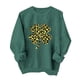 thumbnail image 3 of TaTaai Women St Patrick's Day Printed Crew Neck Sweatshirt Long Sleeve Top Ladies Casual Loose Fit No Hood Pullover Spring Daily Commute Street Wear Soft Comfortable Machine Washable Top Gift, 3 of 6
