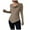 Khaki, variant on Asymmetrical Tunic Tops for Women Slim Fit Base Sweaters Cowl Neck Pullover Ribbed Knit Long Sleeve Blouses (XL, Green)