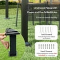 thumbnail image 2 of Spaco Outdoor Gazebo,Patios Gazebos,10 x 10 Feet Outdoor Pergola with Retractable Canopy and Metal Columns-Gray, 2 of 11