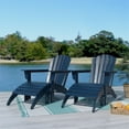thumbnail image 2 of Chaise Adirondack Portside 4 Pièces avec Repose-Pieds Pouf Assorti Bleu Marine, 2 of 7