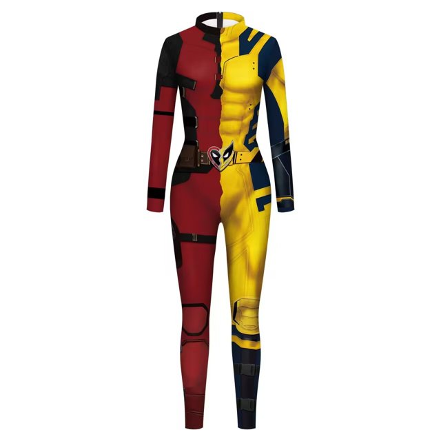 Marvel Hero Deadpool 3 And Wolverine Cos Peripheral Hooded Sweater Digital Printed Zipper Loose Hoodie