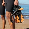 thumbnail image 3 of Seavenger Torpedo Swim Fins | Travel Size | Snorkeling Flippers With Mesh Bag For Women, Men And Kids (Orange, L/XL), 3 of 7