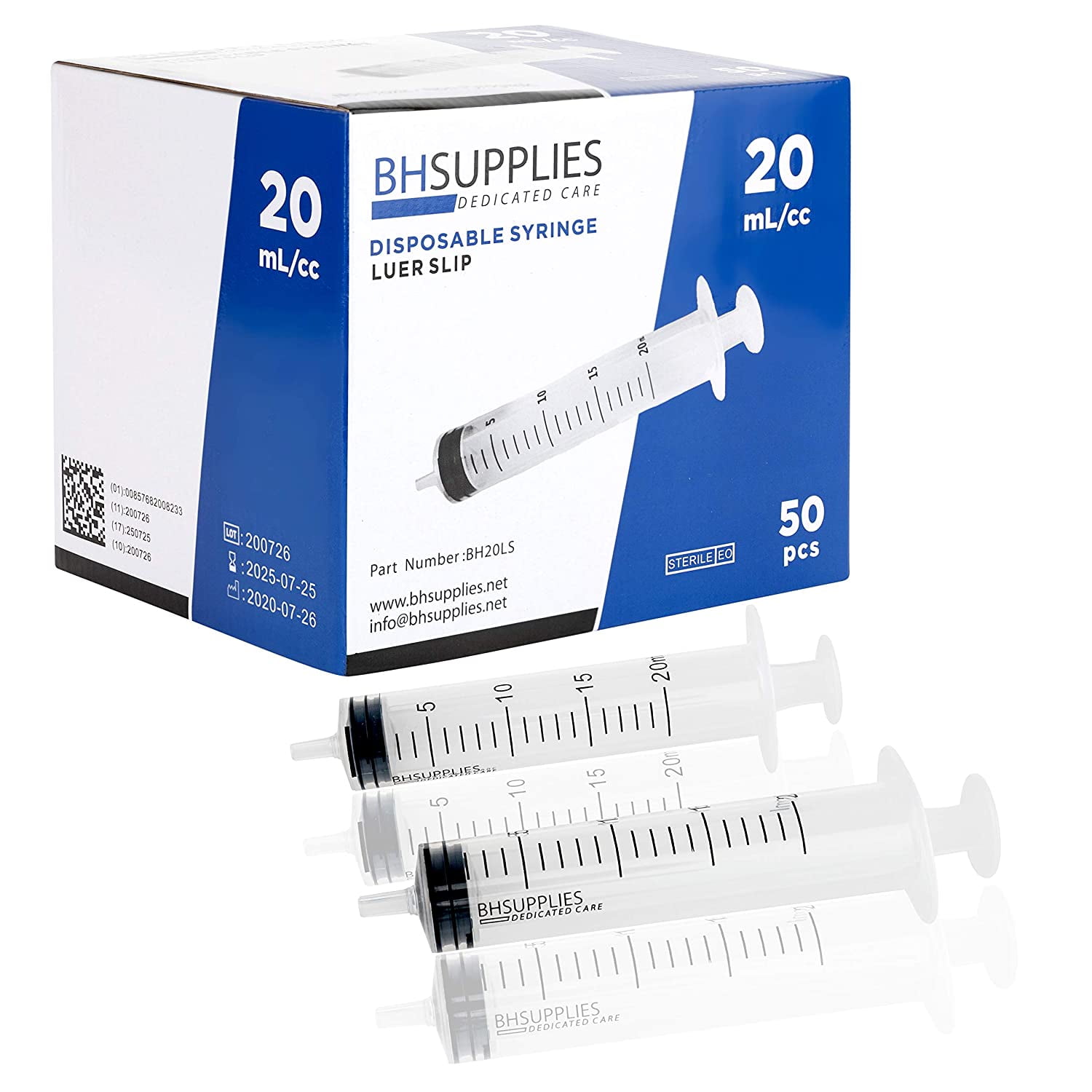 1ml Syringe Sterile with Luer Lock Tip Individually Sealed BH SUPPLIES
