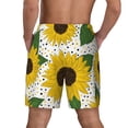 thumbnail image 4 of Uemuo Sunflowers Pattern Mens Swim Trunks Quick Dry Board Shorts with Mesh Lining, Stretch Beach Shorts Quick Dry No-Chafing Board Shorts-Small, 4 of 9