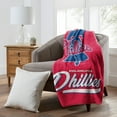 thumbnail image 2 of The Northwest Group  Philadelphia Phillies 50" x 60" Signature Raschel Plush Throw Blanket, 2 of 2