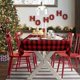thumbnail image 4 of Mantel navideño rectangular, mantel a cuadros de búfalo de 60 x 84 pulgadas con mantel a cuadros rojo y negro impermeable algodón para Navidad T, 4 of 5