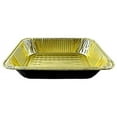 thumbnail image 5 of Handi-Foil 1/2 Half-Size Deep Premium Black & Gold Aluminum Steam Table Pan (pack of 100), 5 of 6