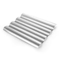 thumbnail image 2 of Baguette Bread Pan 15" x 13" Nonstick Perforated Baguette Tray French Bread Baking 4 Wave Loaf Bake Mold Toast Cooking Baker Molding Gutter Oven Toaster Dishwasher Safe Silver, 2 of 5