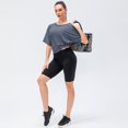 thumbnail image 4 of Sujetador de yoga para mujer Conjunto de pantalones cortos Acolchado Cintura ancha Entrenamiento Pilates, 4 of 8