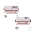 thumbnail image 1 of Oleegame 2PC Produce Storage School Children Stainless Lunch Box Of Food Containers Storage For Children Insulated Lunch Bag Reusable Lunch Box For Work School Picnic Beach White, 1 of 9