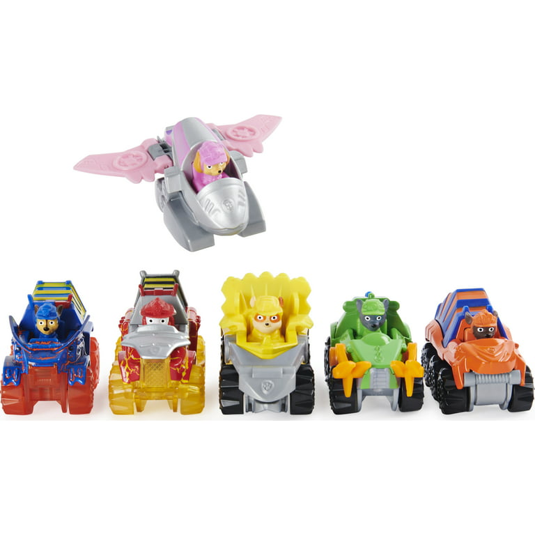 PAW Patrol, True Metal Dino Rescue Gift Pack of 6 Collectible Die-Cast  Vehicles, 1:55 Scale, Walmart Exclusive 
