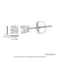 thumbnail image 4 of Vir Jewels 1/3 CTTW Diamond Stud Earrings 14K White Gold Round Prong Set Basket Screw Backs, 4 of 6