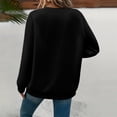 thumbnail image 3 of Women's Fashionable Casual Long Sleeve Printed Pullover Sweatshirt Blessed Design Comfort Top for Women Loose Fit Streetwear,Black,S, 3 of 4