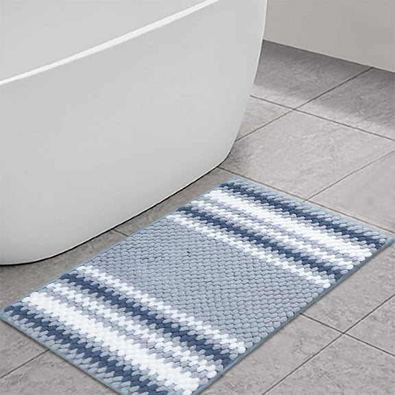 Bath Shower Mat Bath Mat Bath Rugs Washable Bathroom Rug Non Slip Bath Rug Shower Rugs Che Nille, Multi-Color C