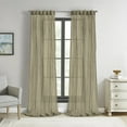 thumbnail image 2 of Loft Living Peoria Sheer Dual Header Indoor Curtain 52 x 84 in Khaki, 2 of 7