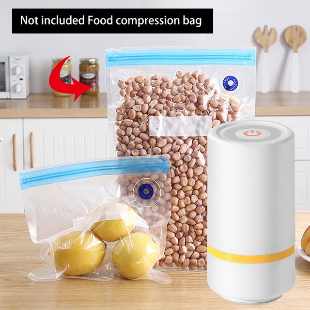 Bomba selladora al vacío Gadgets portátiles Bomba de aire para alimentos para el hogar Cocina Viajes Picnic Hugtrwg Para estrenar