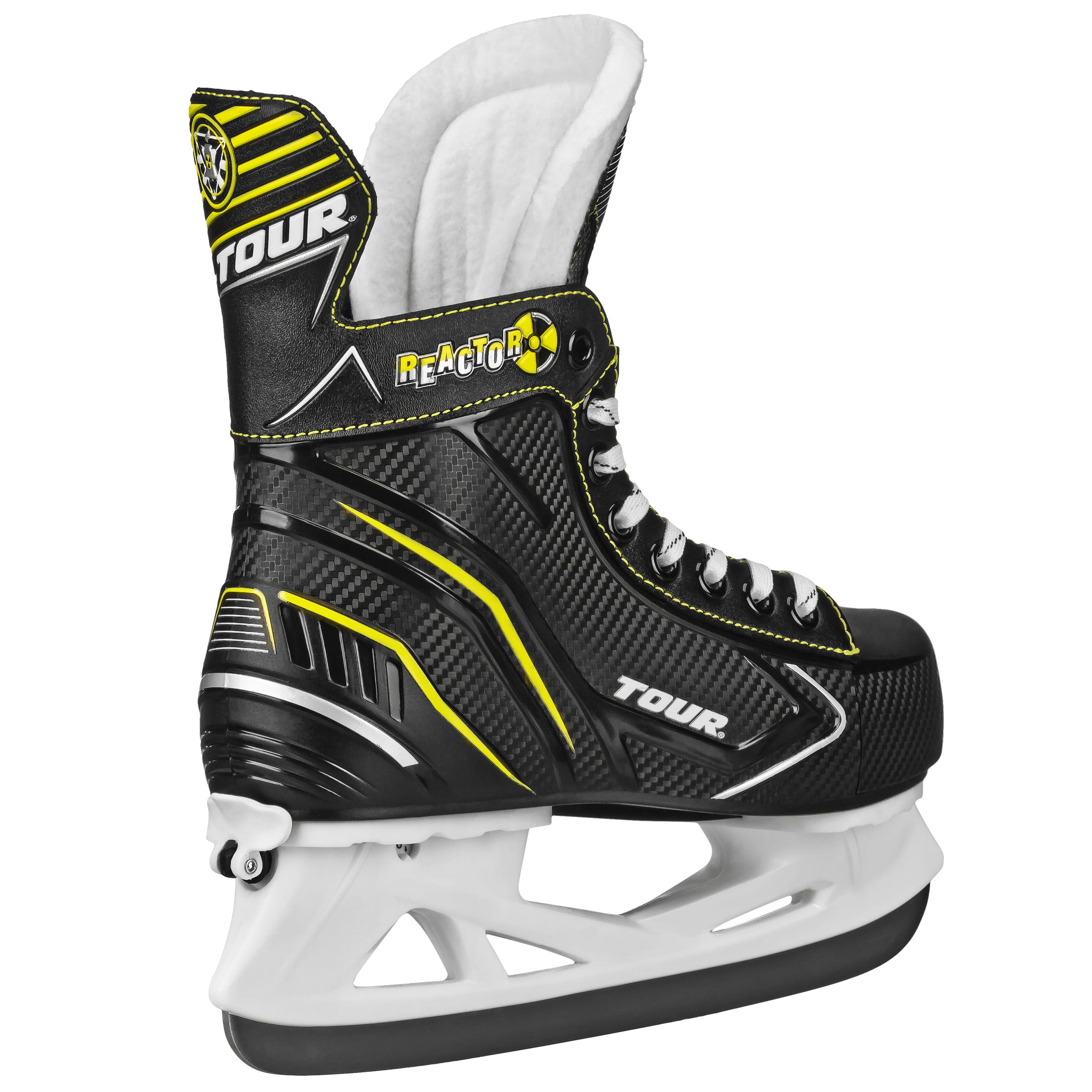 Tour Reactor Youth Hockey Adjustable Ice Skate Black size Small 13J-3