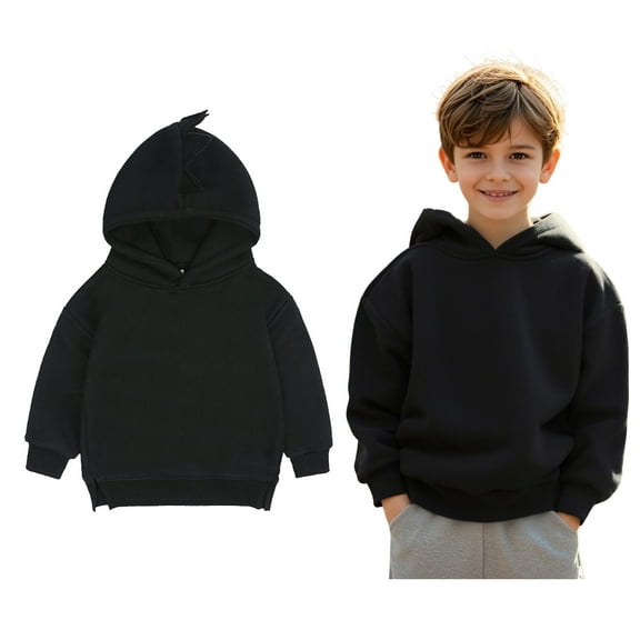 Hoodies Boys Black Hoodies Casual Long Sleeve Hoodies Winter Clothes 2-3 Years Girl Clothes Boys Girls Fashion