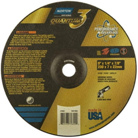 

9 x 0.25 x 0.87 in. Type 27 Depressed Center Grinding Wheel