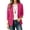 Hot Pink, variant on YgkuHd Fall Blazers for Women Fitted Lapel Long Sleeve Solid Casual Suit Jacket Dressy Work Office Outfits with Classic Style,White_L