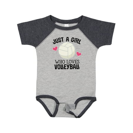 

Inktastic Just a Girl Who Loves Volleyball Gift Baby Girl Bodysuit