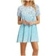 thumbnail image 1 of Vestidos de Verano de Mujer Cuello Redondo Manga Corta Impreso, Ligero Y Cómodo Vestidos Casuales para Mujeres, 1 of 6