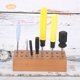 thumbnail image 4 of Estante para destornilladores, 2 piezas, 20 orificios, almacenamiento de brocas para destornilladores, soporte de madera maciza para destornilladores, salida de alta intensidad, 4 of 9