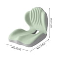 thumbnail image 2 of Memory Sponge L Shaped Integrated Cushion for Relieving Tailbone with Backrest and Ergonomic Support Platform Competitor Friendly Cushion For Chairs and Home, 2 of 4