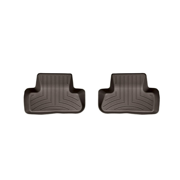 WeatherTech Custom Fit FloorLiners compatible with Audi SQ5, Q5 - 2nd Row (2-Piece Liner), Cocoa