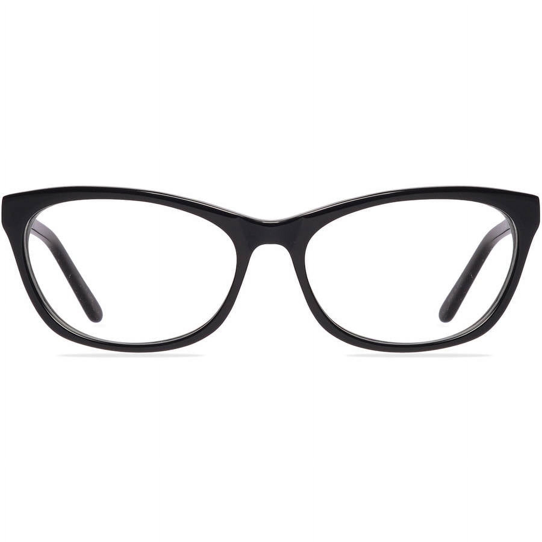 Progressive Eyeglasses Online with Mediumfit, Rectangle, Full-Rim Acetate/ Metal Design — Instance in White/Brown/Black by Eyebuydirect - Lenses