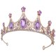 thumbnail image 4 of BRIGHTFUFU Boda Tiara Mujeres Diúdón Corona Boda de boda Corona Corona para cumpleaños, 4 of 7