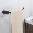 thumbnail image 6 of WOWOW, 5-pack of bathroom hardware accessories, including 24-inch towel rail, 7-inch toilet paper holder, 10-inch towel hanger, single coat hook x2, 6 of 7