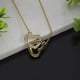 thumbnail image 4 of Collar para Mujer con Cristal Fino Swarovski en forma de Corazon Trenzado– Bañado en Oro 14k- Collar Elegante y Brillante-Collares de Mujer de Moda- Joyería para Mujer de Moda- Regalo especial Ortiz Espinosa Temporada, 4 of 6