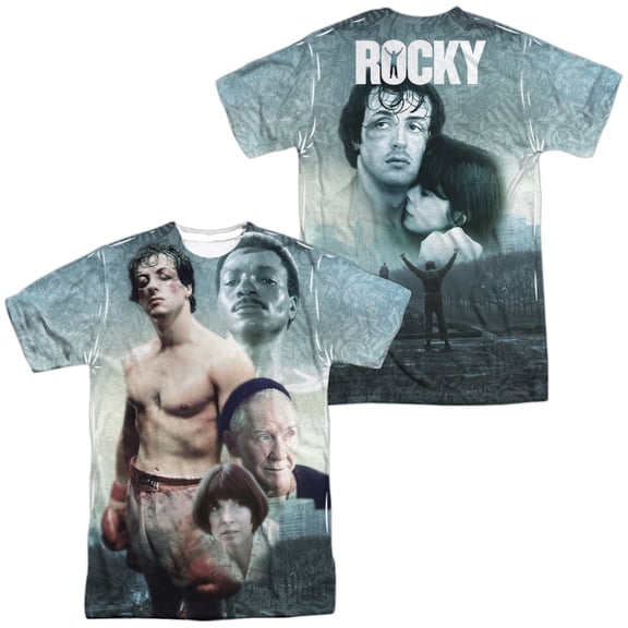 Rocky Montage Unisex Adult Sublimated Costume T Shirt (Front/Back), X-Large Multicolor