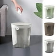 thumbnail image 7 of 10-Inch Slim Plastic Trash Can, Lidless Wastebasket for Bathroom, Bedroom & Kitchen, Space-Saving Design,Green, 7 of 7
