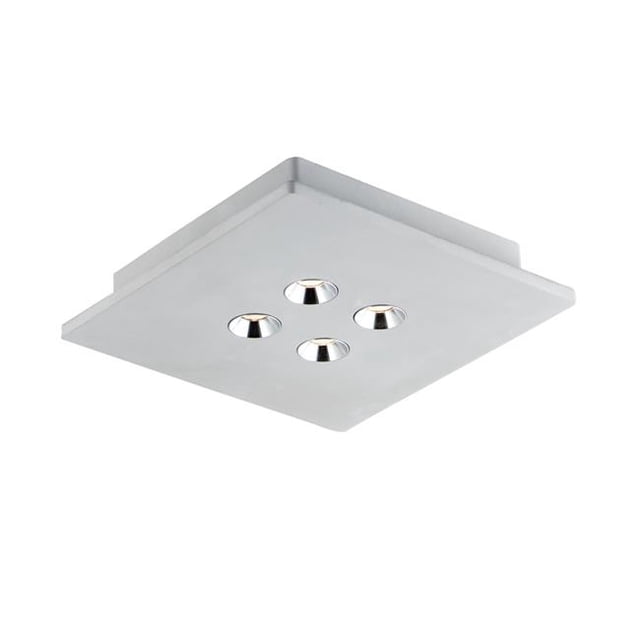 ET2 Éclairage E25012-GY Peg 4-Light LED Flush Mount - Gris