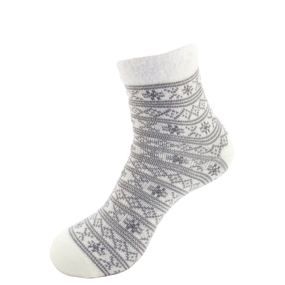 BambooMN Women's Double Layer Extra Thick Cabin Socks - Style 57 - One Size - 1 Pair