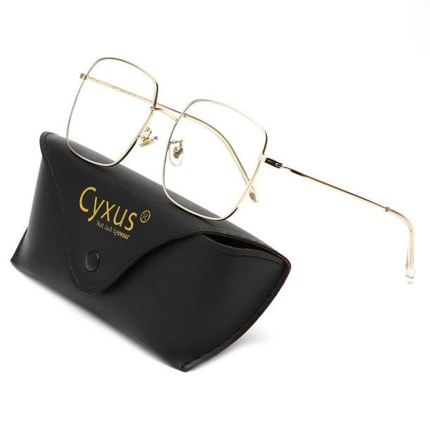 Cyxus Filtro de Luz Azul Gafas Lentes de Computadora para Hombres y Mujeres Anti Tensión de Ojos Bloquear Ultravioletas Lentes Claros 8080T06 Cyxus Style