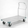 thumbnail image 2 of Platform Truck - Aluminum Diamond Deck, 48 x 30, 2000 Lb. Capacity, 6" Rubber Casters, 2 of 4