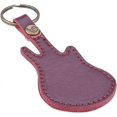 thumbnail image 2 of Estuche de cuero para púas de guitarra, llavero, soporte para púas, estuche para púas, bolsa con 5 púas de regalo (estuche para púas de guitarra, color café), 2 of 5
