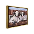 thumbnail image 4 of Stupell Industries Cows on Farmhouse Couch Animals & Insects Painting Gold Floater Framed Canvas Art Print Wall Art, 31 x 25, 4 of 10