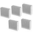 thumbnail image 1 of Radiador De Enfriamiento De Aluminio, Disipador De Calor Anticorrosión 5 PCS Para Fuente De Alimentación Para PCB Para Módulo Para Placa Base Para Enrutador Para Radiador IC ANGGREK Otros, 1 of 8