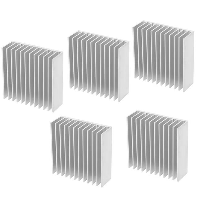 Radiador De Enfriamiento De Aluminio, Disipador De Calor Anticorrosión 5 PCS Para Fuente De Alimentación Para PCB Para Módulo Para Placa Base Para Enrutador Para Radiador IC ANGGREK Otros