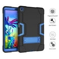 thumbnail image 3 of FIEWESEY for LG G Pad 5 10.1" Tablet Case,Heavy-Duty Drop-Proof and Shock-Resistant Hybrid case(Built-in Stand), for LG G Pad 5 FHD Tablet 2019+Tempered Glass Screen Protector(Black/Blue,1 Pack), 3 of 6